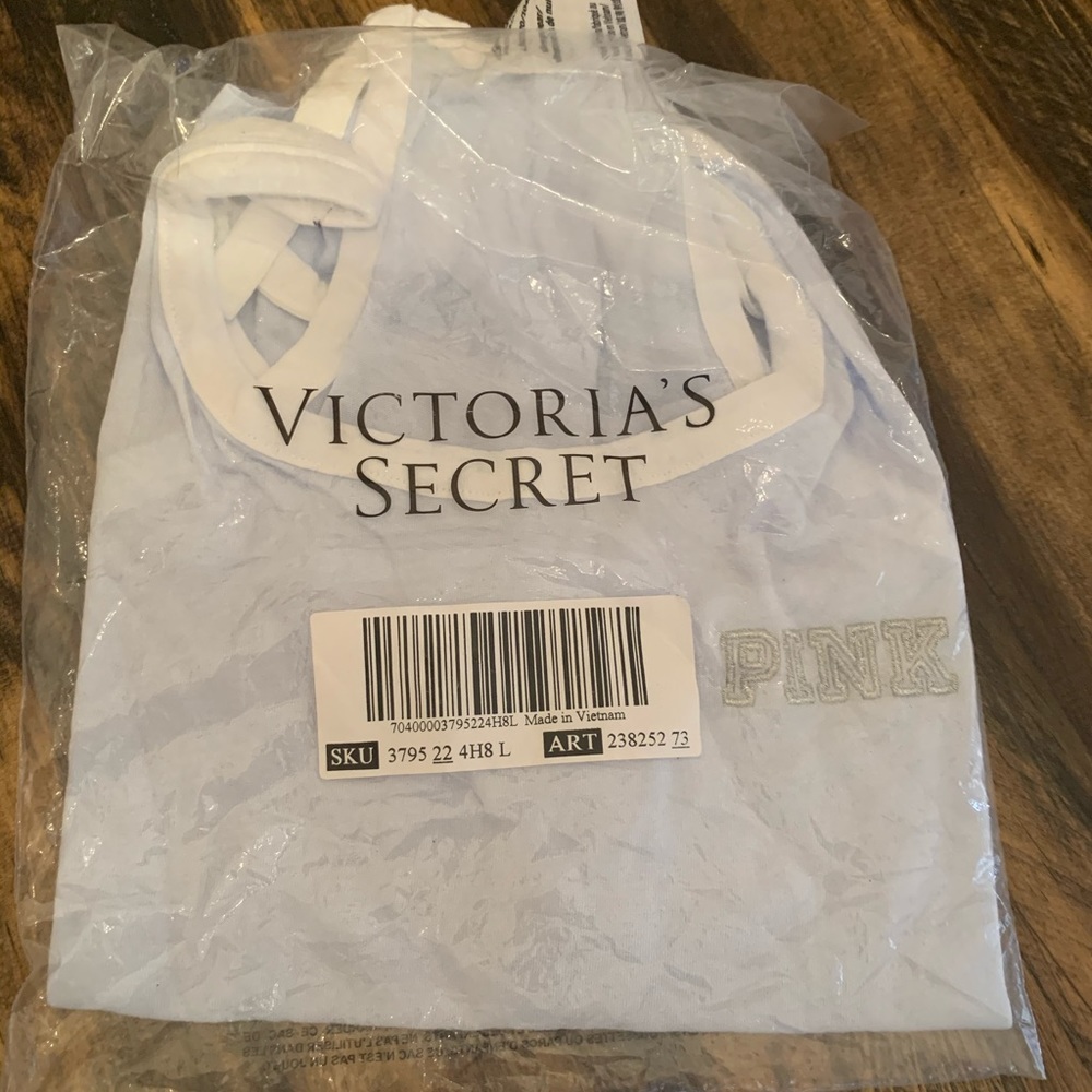 PINK VS NWT Blue tank top